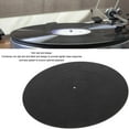 thumbnail image 4 of Vinyl Record Pad, Turntable Platter Mat 12in Vibration Reduction Universal Black Noise Reduction  for  Record Player, 4 of 8