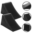 thumbnail image 1 of ifundom 2Pcs Black Rubber Chocks for Rv and Trailer Wheel Support, 1 of 8