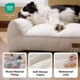thumbnail image 4 of Cama ortopédica Bedsure para perros, 89 cm, tamaño grande y mediano, color beige, 4 of 9