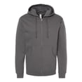 thumbnail image 1 of Sudadera con capucha y cierre completo de peso medio para hombre de ITC (SS4500Z) -CHARCOAL -S Compañía de Comercio Independiente SS4500Z, 1 of 1