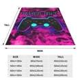 thumbnail image 6 of Flame Game Controller Throw Blanket, Fluffy Soft Cozy Blanket Flannel Plush Microfiber Couch Throw, 40"x30", 6 of 8