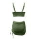 thumbnail image 4 of WILLBEST Traje de Baño Negro para Mujer, conjunto de Bikini de Cintura Alta con Falda de Baño, Trajes de Baño de Malla Tipo Pareo, 4 of 4