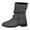 Grey, variant on YOUSNH Plus Size Women's Boots Belt Tassel Solid Buckle Casual Boots Short Boots Women's Boots Brown 6.5