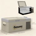 thumbnail image 3 of Outsunny 12 Volt Car Refrigerator, 17QT Car Fridge Electric Cooler, 3 of 10