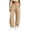 Khaki, variant on cocolona Womens Winter Casual Loose Sweatpants Elastic Waist Straight Wide Leg Gym Workout Pants with Pockets