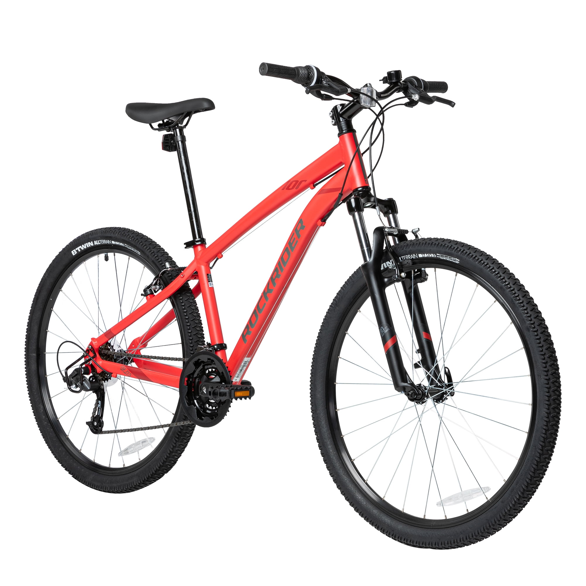 komen Nylon Rijden Decathlon Rockrider ST100, 21 Speed Mountain Bike, 27.5", Unisex, Red,  Small - Walmart.com