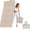 Beige, variant on Foldable Yoga Mat for Travel - 75"x31.5" Large POE Exercise Mat with Storage Pouch, Fits Suitcase & Backpack,6mm Non-Slip Surface for Yoga, Pilates, Gym & Outdoor Workouts