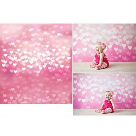 3x5ft Vinyl Photography Background Heart Baby Birthday Backdrops