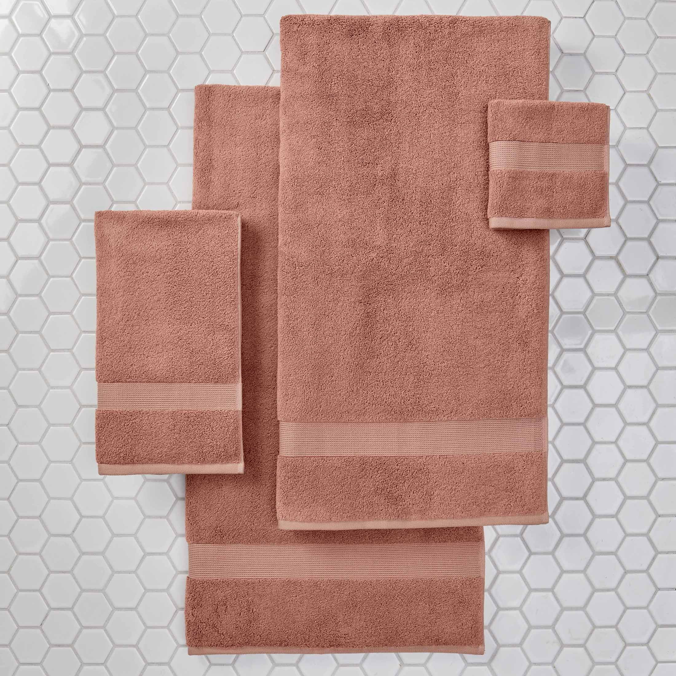 Better Homes & Gardens Signature Soft Solid Cotton Bath Towel, Old Rose