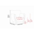 thumbnail image 5 of Valencia Emerald Accent Chair| Ultra Soft Velvet Fabric, Timeless Classic Design, Ultimate Comfort, Olive Green, 5 of 5