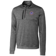 thumbnail image 2 of Men's Cutter & Buck  Gray South Bend Cubs Stealth Heathered Quarter-Zip Top, 2 of 3
