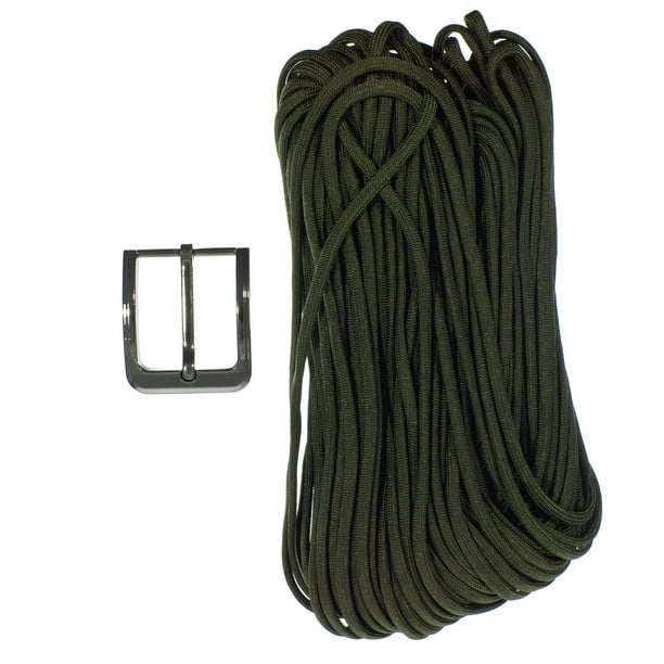 Paracord Planet 550 Paracord Belt Kit for 44 Inch Waist - Metal Buckle with  Many Paracord Color Options