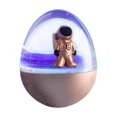 thumbnail image 1 of Juguete antiestrés creativo con forma de astronauta y arenas movedizas para decorar el hogar o la oficina. dorado, 1 of 7