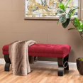 thumbnail image 2 of Christopher Knight Home Scarlett Tufted Fabric Ottoman Bench, Deep Red, 2 of 5