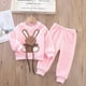 thumbnail image 3 of Conjunto de pijama de franela para niño y niña, ropa de dormir gruesa y cálida de dibujos animados, traje informal para el hogar de 0 a 5 años, para invierno y Navidad, novedad, 3 of 4