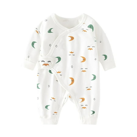 

TFEOQRY Toddler Kids Boys Girls Jumpsuit Soft Romper Solid Color Cotton Comfortable Bodysuit Long Sleeved Long Pants Onesie Clothes White