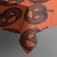 thumbnail image 3 of Halloween Swirled Pumpkins Pattern Rectangle Tablecloth 60"x84",Waterproof Polyester Rectangle Table Cloth, Wipeable Spillproof Polyester Tablecloth for Dining, Camping, Indoor and Outdoor, 3 of 5