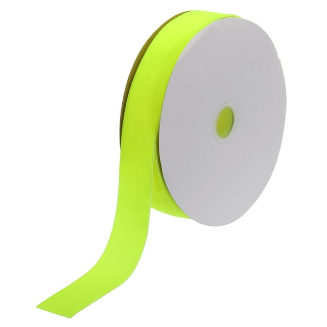 Unique Bargains Velvet Ribbon 1 1/2 Inch x 25 Yard Single Face Spool Silky DIY Crafts Gift Wrapping Bow Decoration Bright Yellow