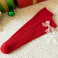 thumbnail image 4 of Zwiiyzr Little Girl'S Christmas Knee High Socks Mid-Calf Socks Fall And Winter New Year'S Socks Christmas Gift Stockings Suitable For 3-12 Years Old Age Red, 4 of 5