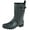 Black Combo, variant on Shiny Ice Cream Printed Jelly Mid Calf Women Rain Boot