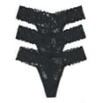 thumbnail image 1 of Victoria's Secret The Lacie Thong Panty Set of 3, 1 of 2