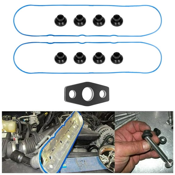 VS50504R-1 VS50504-R1 Valve Cover Gasket Set Compatible For 1997-2016 GMC Hummer Pontiac Chevrolet 4.8L 5.3L 6.0L OHV