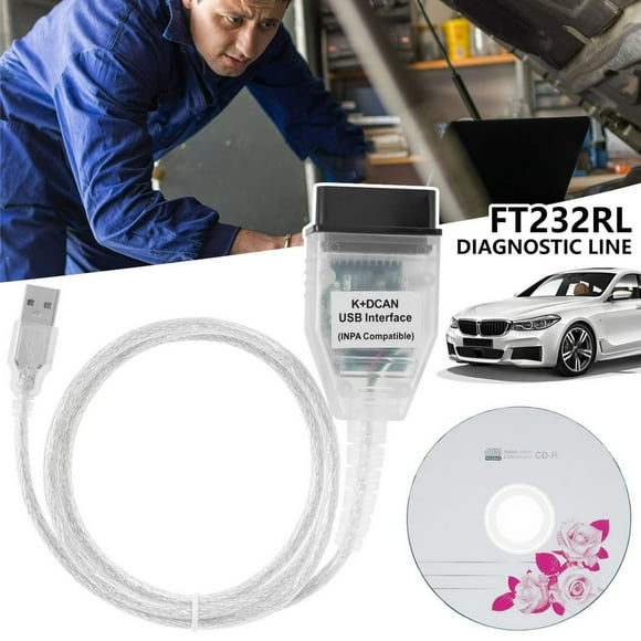 Portable Scanner Cable Compatible with Windows 7 Professional USB Interface Diagnostic Cable for Car Auto