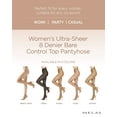 thumbnail image 2 of Melas Women's Ultra-Sheer 8 Denier Bare Control Top Pantyhose - Womens - Female, 2 of 7