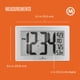 thumbnail image 5 of Reloj de pared MARATHON Atomic White con soporte de 23 cm y 8 zonas horarias, 5 of 9