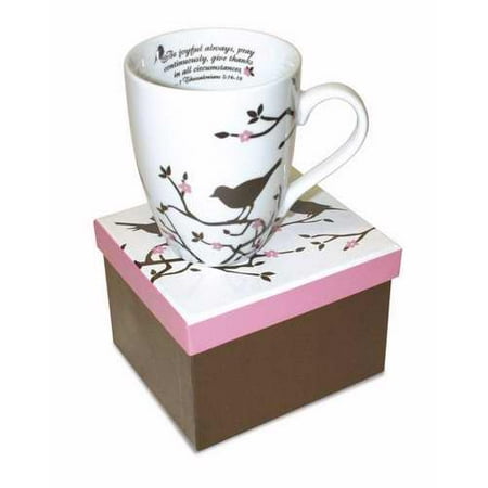 

Mug-Brown Bird-Be Joyful Always.. 1Thess 5:16-18