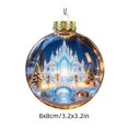thumbnail image 3 of Fievgin Glowing Christmas Story Ornament, Light Up Mini Holiday Scene Transparent Globe with Warm LED for Tree Window Mantel, 3 of 6