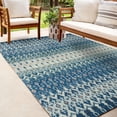 thumbnail image 5 of Bravado Indoor/Outdoor Blue Ikat 5' x 7'6" Non-Skid Area Rug, 5 of 5