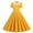 Yellow, variant on Cavosen 1950 Dresses Women Black Short Sleeve 1950S Dress Midi Vintage Retro Ruched Pleated A-Line Dresses Plain Casual Dress V-Neck Dress Lounge Dresses Trendy Clothes S