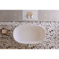 thumbnail image 4 of Elegant Kitchen & Bath BT10754GW-BNK 54 in. Soaking Bathtub, Glossy White with Brushed Nickel Trim, 4 of 8