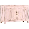 thumbnail image 1 of vidaXL Sideboard Light Pink 110x35x70 cm Solid Mango Wood, 1 of 5