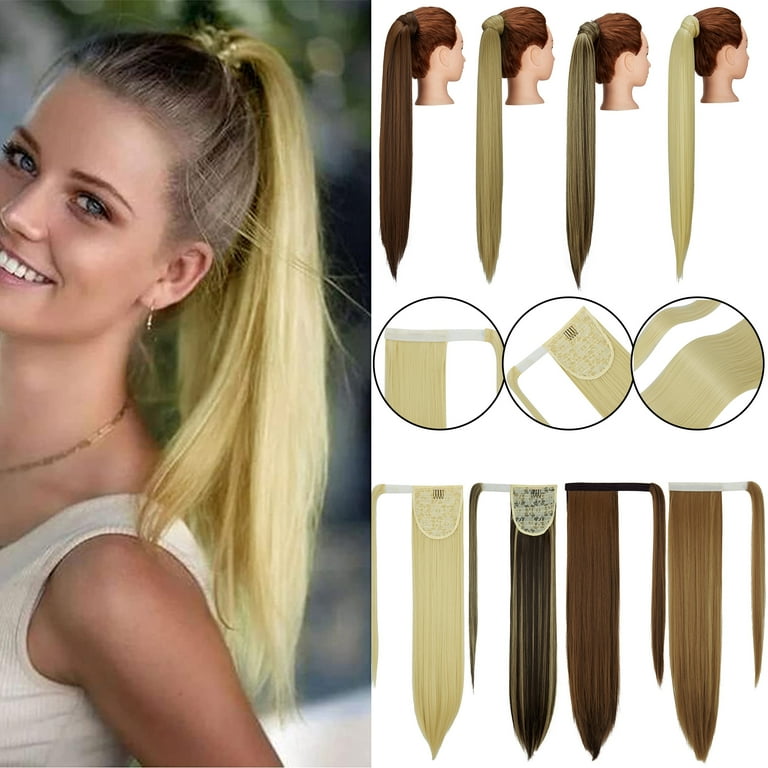 Clip In Long Straight Synthetic Hair Extension