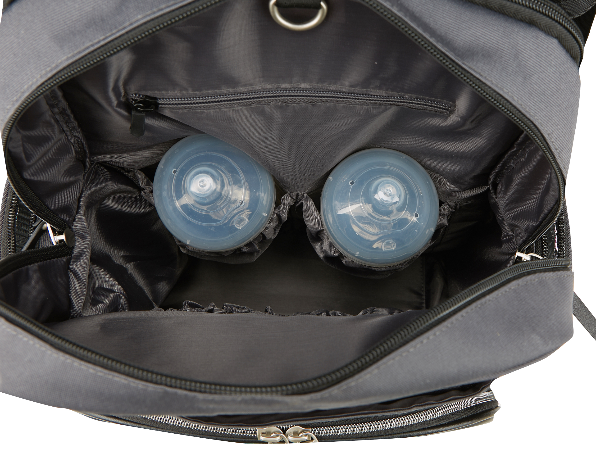 Ergobaby Adjustable Shoulder Strap Inside Pockets Backpack Diaper Bags, Black - image 6 of 10