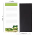 thumbnail image 2 of Inkdotpot Pack of 6 Funny Magnetic Dry Erase List For Fridge, Wipe Clean w/ NoStain, Quick Notes Shopping & Grocery List Whiteboard for Fridge, 8.75" x 3.8"(Travel/ Monuments), 2 of 6