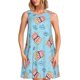 thumbnail image 1 of Easygdp I Am A Fan Popcorn para Vestido Transpirable de Mujer, Vestido Suelto de Manga Corta con Pliegues y Bolsillos para el Verano, 1 of 7