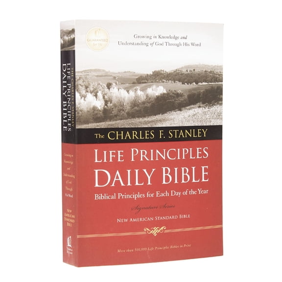 Charles F. Stanley Life Principles Daily Bible-NASB, (Paperback)