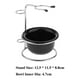 thumbnail image 4 of Soporte de Brocha de Afeitar de Metal de con Taza de Plástico Negro para Afeitarse para , Peluquero, 4 of 7