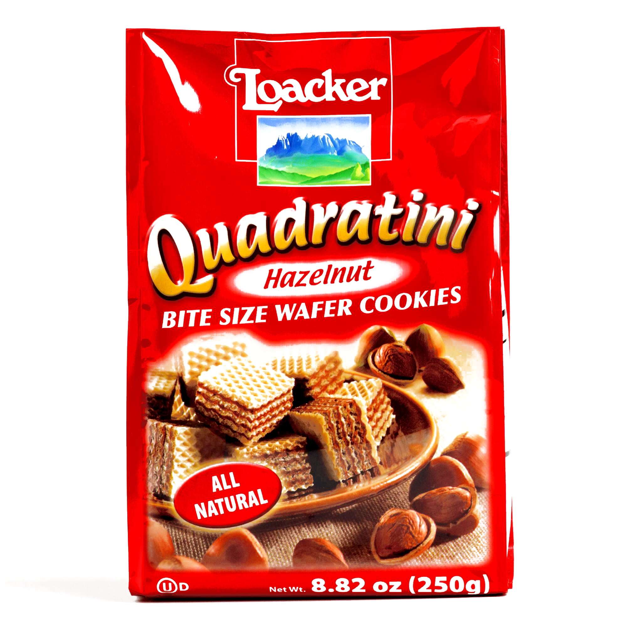 Loacker Quadratini Hazelnut Wafers 8.8 oz each (1 Item Per Order