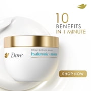 Dove 10-in-1 Hydrating Hair Mask Hyaluronic Moisture with Hyaluronic Serum, 9.2 oz Jar