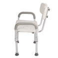 thumbnail image 1 of Silla De Ducha, Banco De Baño De Altura Ajustable De Fácil Instalación De Acero Inoxidable Confiable Con Brazos Traseros Para Movilidad Limitada Para Lesiones ANGGREK Otros, 1 of 8