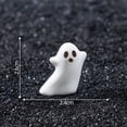 thumbnail image 3 of Ceramic Ghost Figurine Small Single Piece for Indoor Halloween Home Decor, 3 of 6