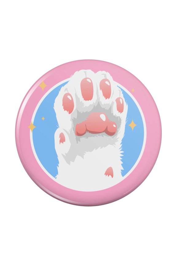 Cat Paw Toe Beans with Cute Sparkles Pinback Button Pin