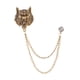 thumbnail image 1 of Pin de solapa de animal para hombre, broche retro, cadena de pin de solapa para sombrero, abrigo para hombre, mujer, hombre, fiesta Dorado, 1 of 8