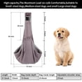 thumbnail image 4 of Pet Sling Carrier, Ownpets Dog Sling Bag Safe for Medium Size Cats Dogs 20~25lb Adjustable, 4 of 9