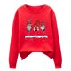 thumbnail image 4 of Navidad moda mujer casual manga larga impreso damas sudaderas tops Pompotops gfhjh14890, 4 of 5