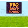 thumbnail image 1 of BBQ Baked Potato (18" x 24") Yard Sign, Includes Metal Step Stake, 1 of 6